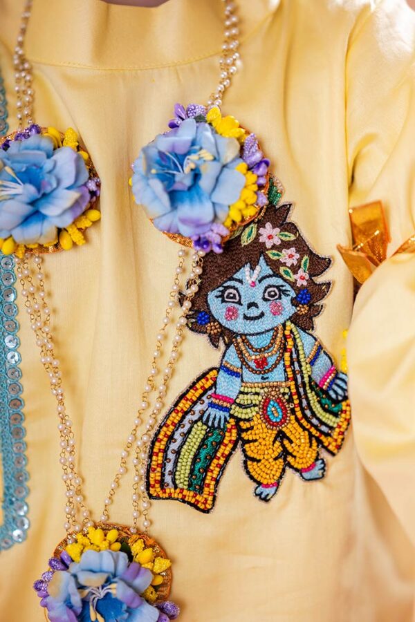 Flower Krishna with Bansuri