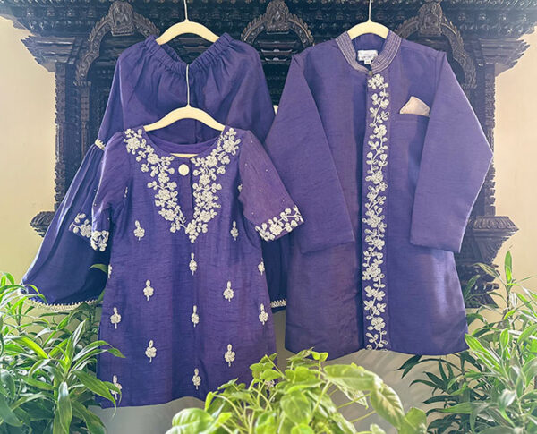 Pearl Embroidered Sherwani Set - Image 2