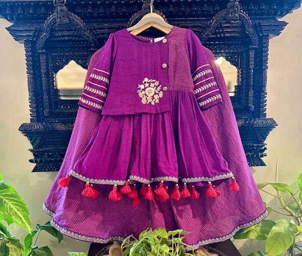 Kota Doria Peplum Ghagra - Image 2